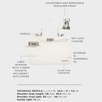 Borsa a mano PARIS SMALL- ARTIC WHITE