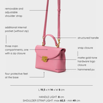 LESLIE Handbag - TAFFY PINK
