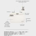 Borsa a mano PARIS SMALL- ARTIC WHITE