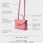 LESLIE Handbag - TAFFY PINK