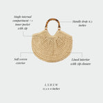Bolso de paja ABYSS - BEIGE