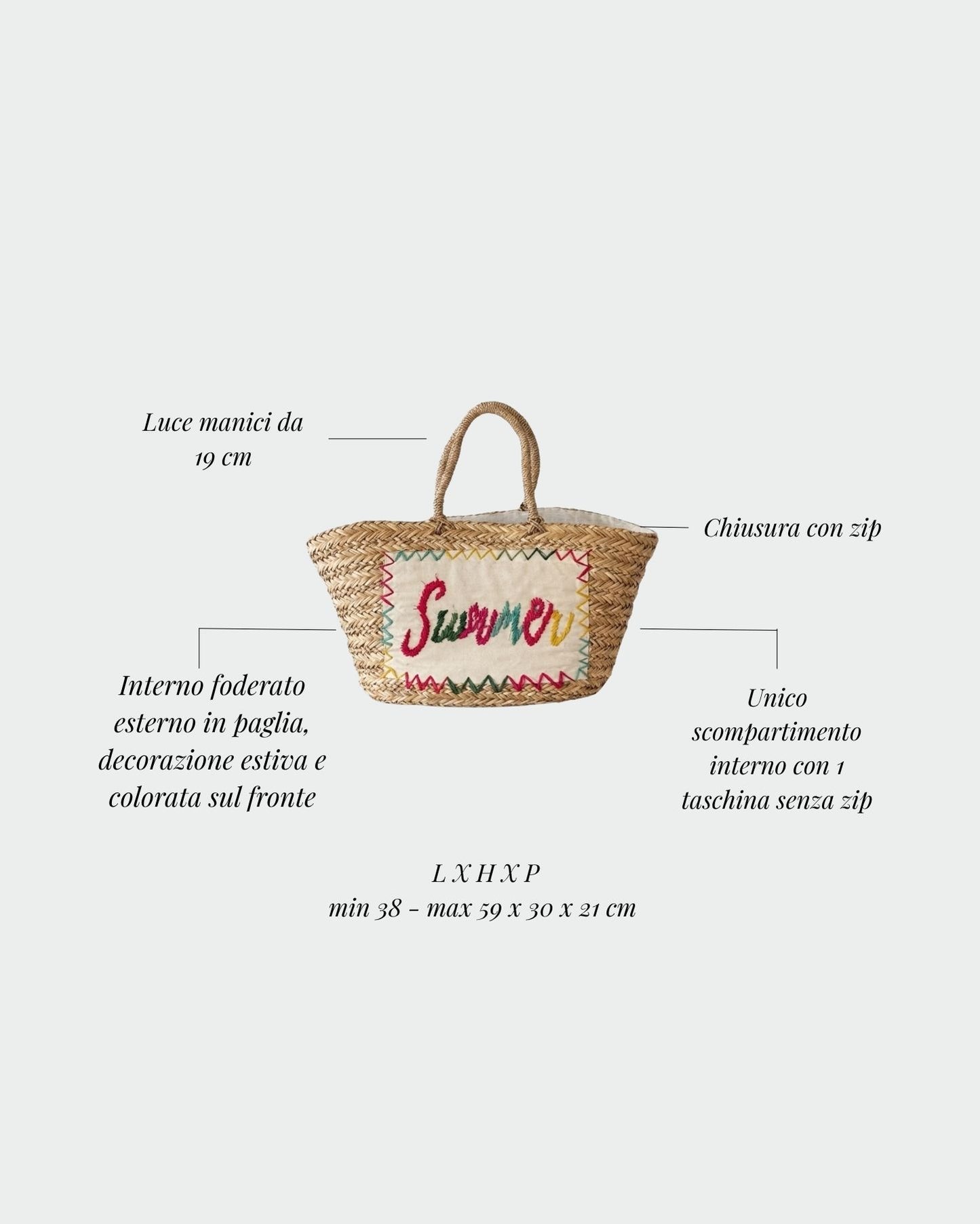 Bolso de paja OCEAN