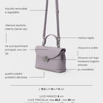 LESLIE handbag - AMETHYST SMOKE