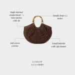 ABYSS Straw Bag - BROWN