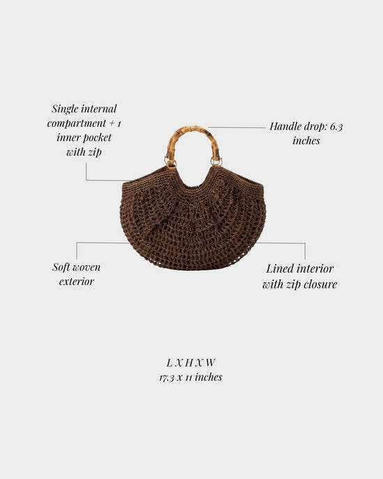 ABYSS Straw Bag - BROWN