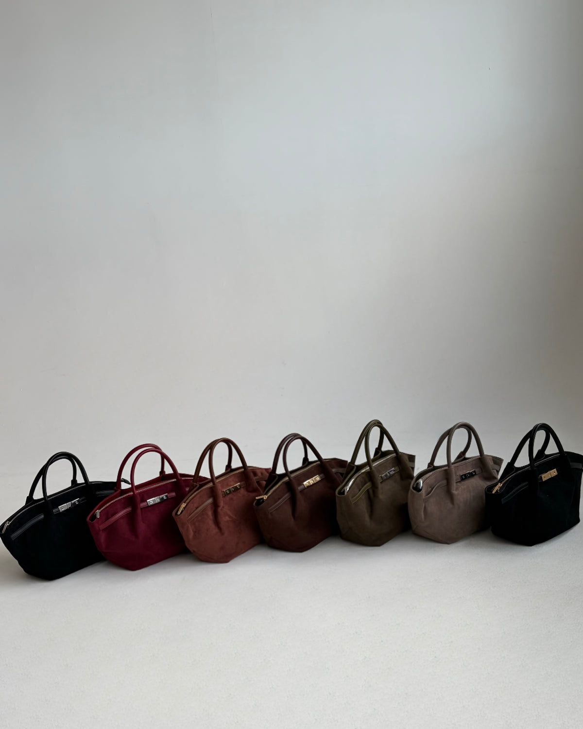 Bolso de mano BRIELLE SMALL EFECTO ANTE - GRIS