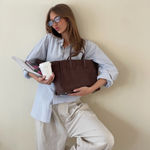Borsa a mano MELISSA SIMILSUEDE - CHOCOLATE