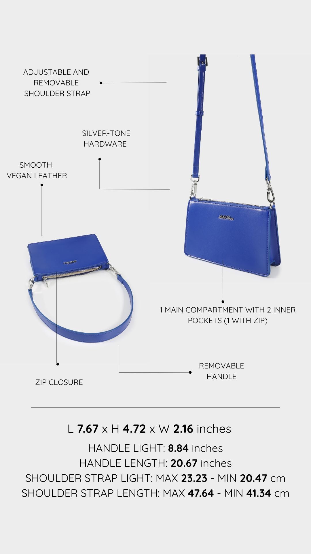 MILLIE Shoulder Bag - COBALT