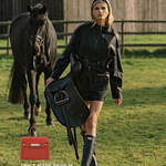 GRACE SUEDE MEDIUM handbag - BRICK RED