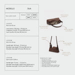 DUA shoulder bag - CHOCOLATE