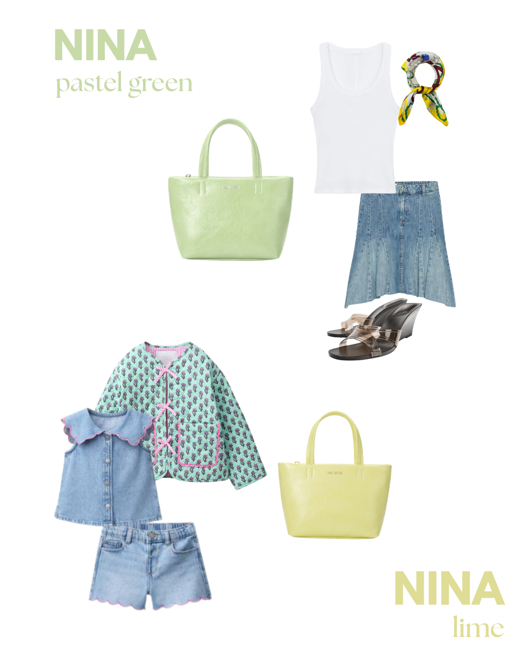 NINA Handbag - LIME