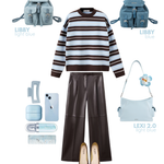 Borsa a tracolla LIBBY - BLUE