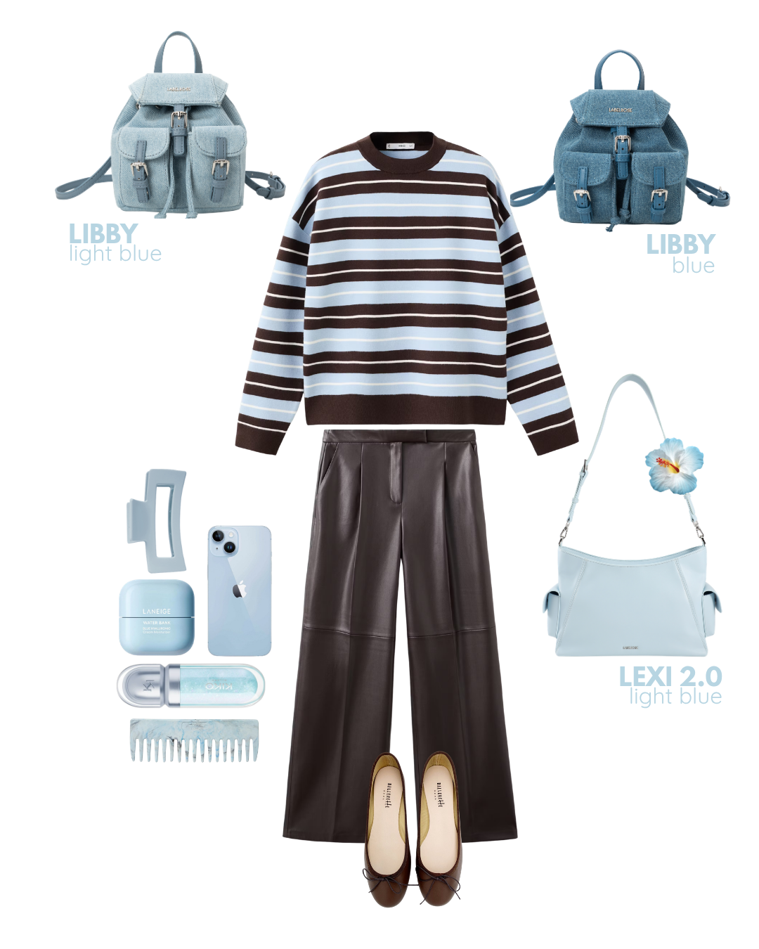Borsa a tracolla LIBBY - BLUE
