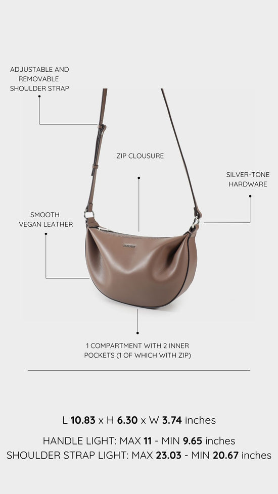 Borsa a spalla ARYA - TAUPE