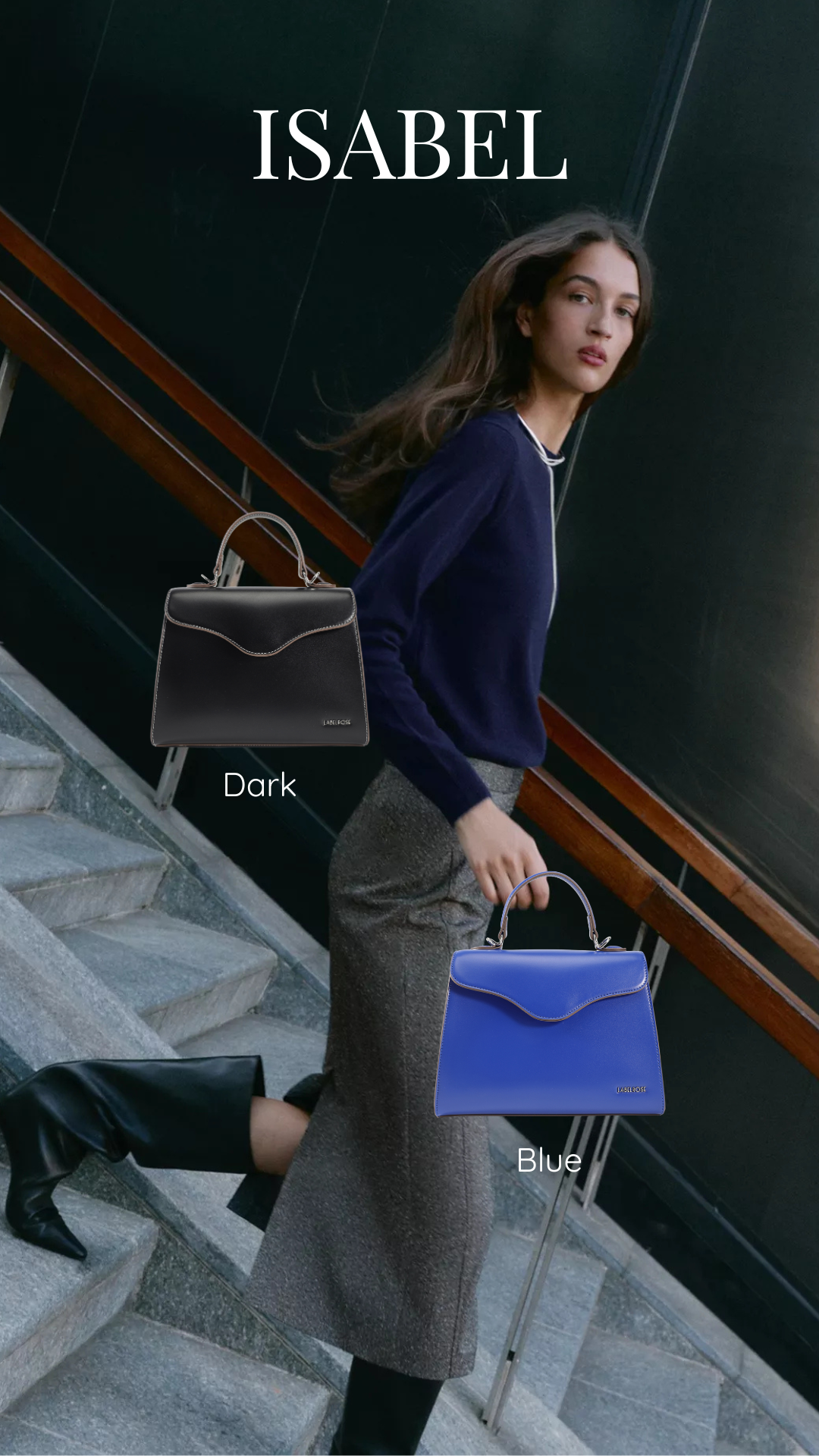 Borsa a tracolla ISABEL - BLACK