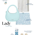Bolso de mano mini LADY - AZUL CLARO