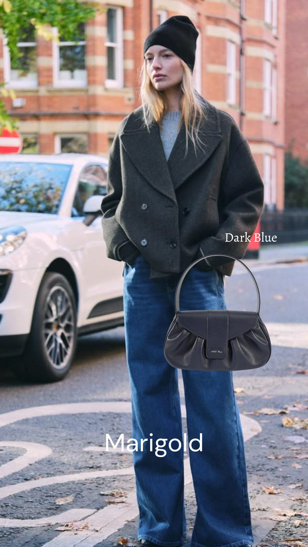 Borsa a mano MARIGOLD - DARK BLUE