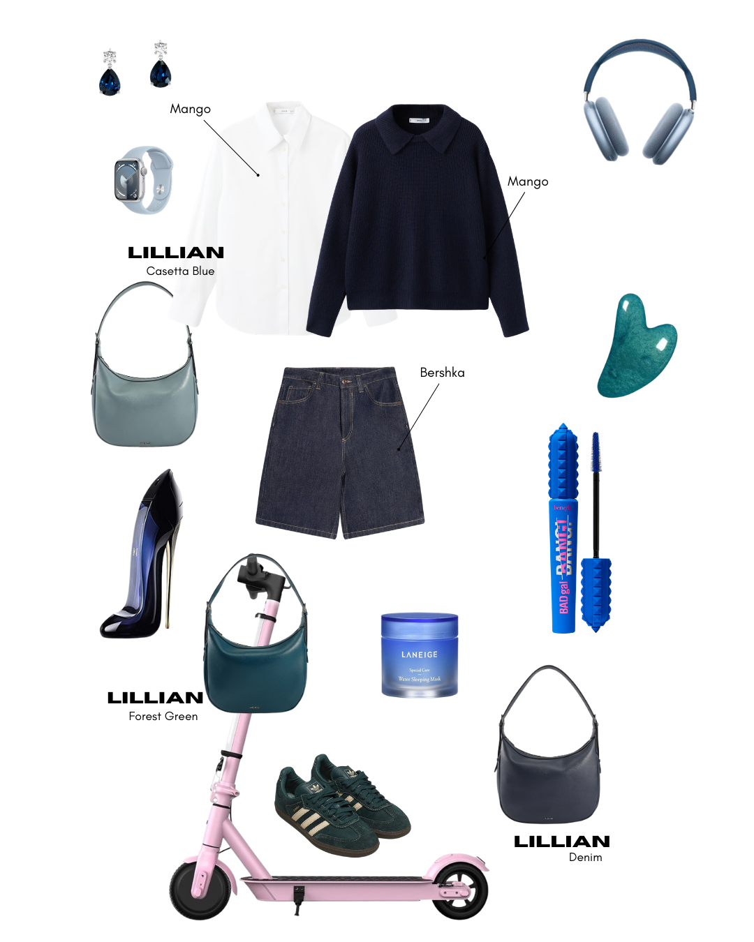 Borsa a spalla LILLIAN - FOREST GREEN