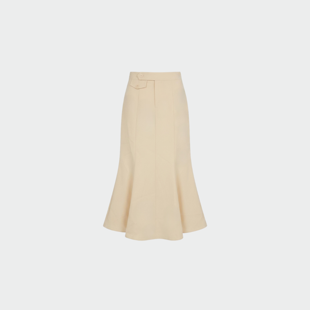 Gonna longuette AIDA - BUTTER YELLOW