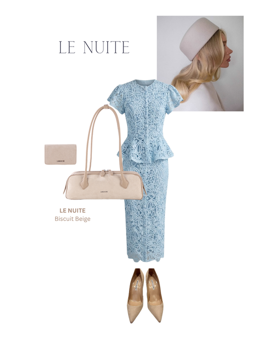 Borsa a spalla LE NUITE - BISCUIT BEIGE
