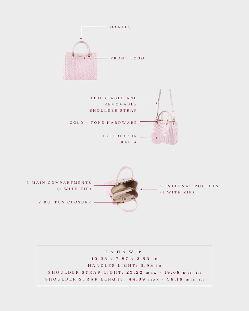 Bolso de mano MARGOT BIG 30.05 LE - ICE PINK - PREVENTA