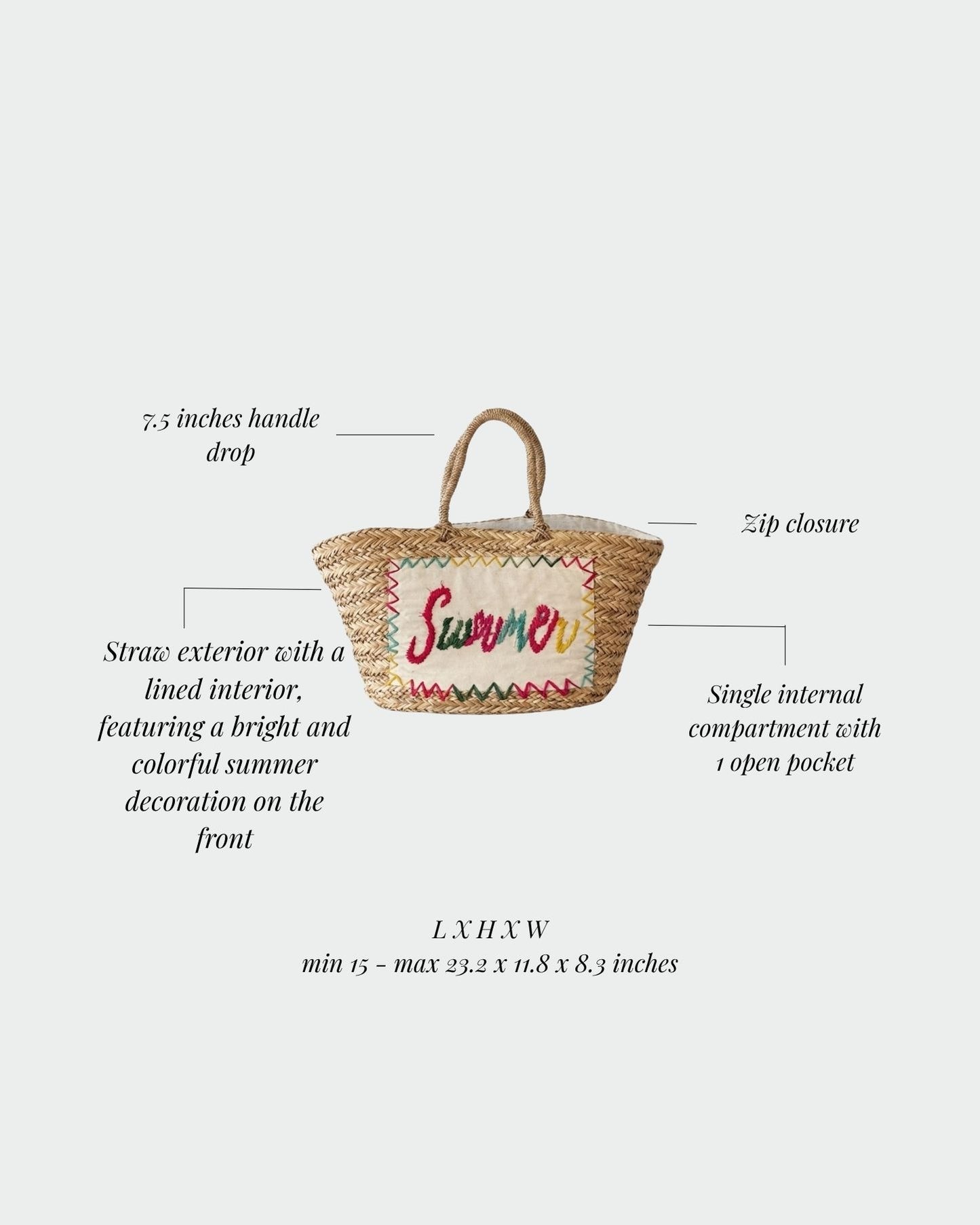 Bolso de paja OCEAN