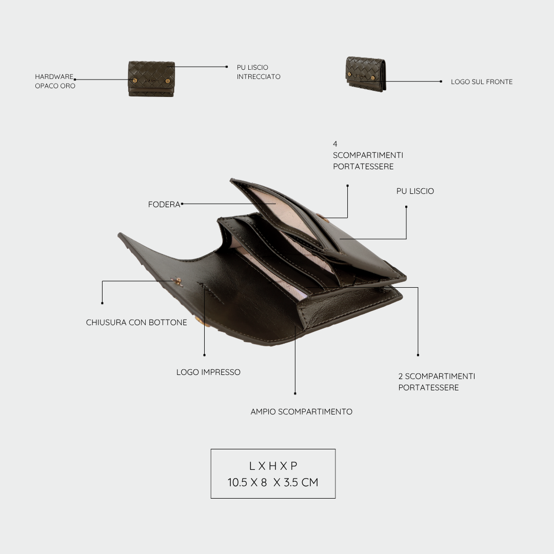 Portafoglio MEGAN WALLET - SAGE ORZO