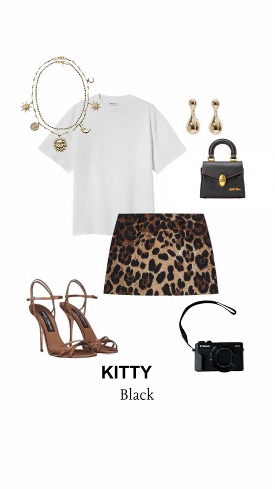 Mini bag KITTY - BLACK