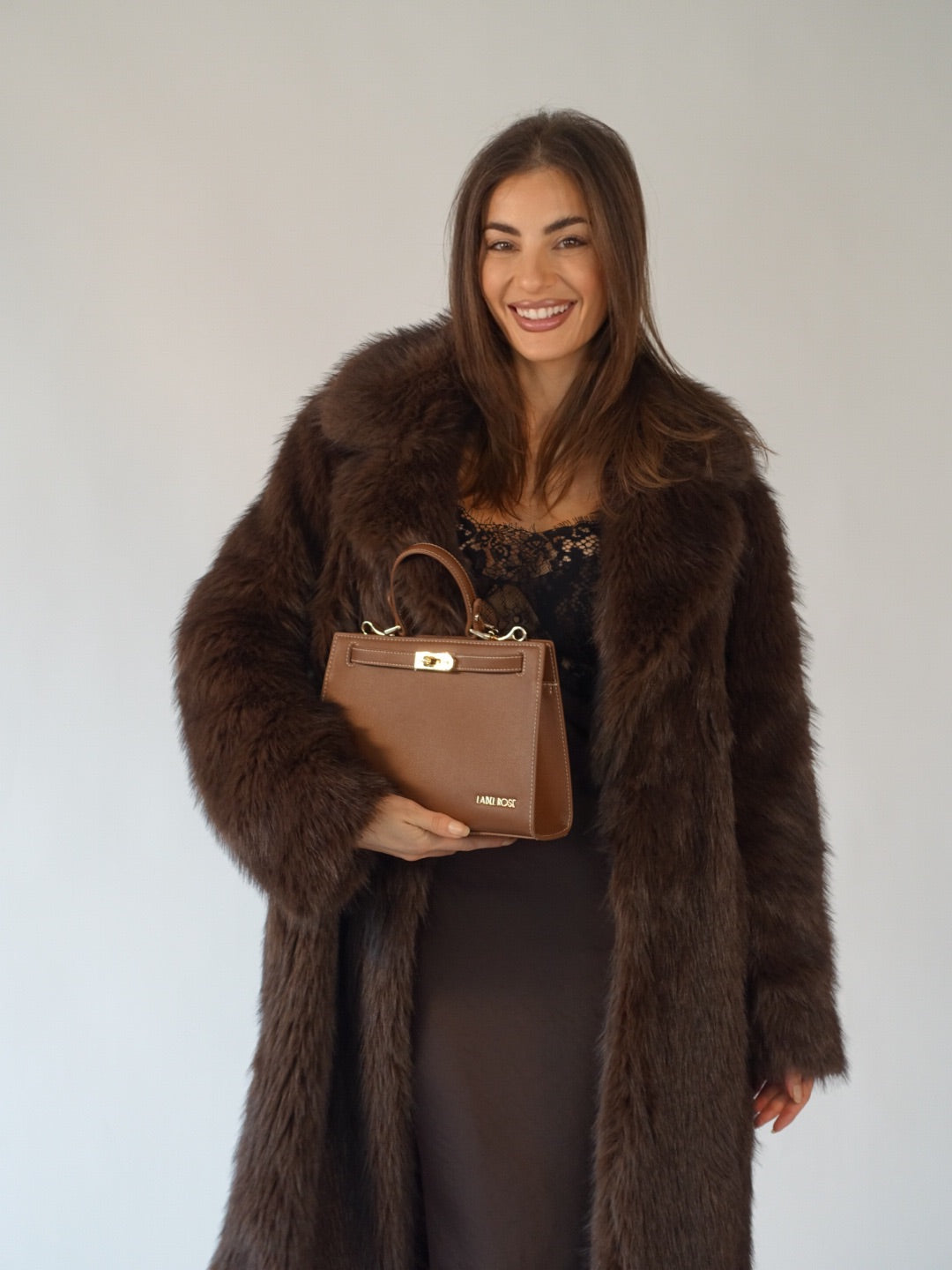 Borsa a mano PARIS SMALL - COFFEE BROWN