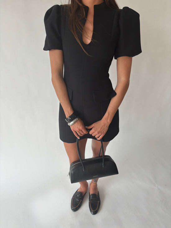 Borsa a spalla LONGUETTE- BLACK SILVER