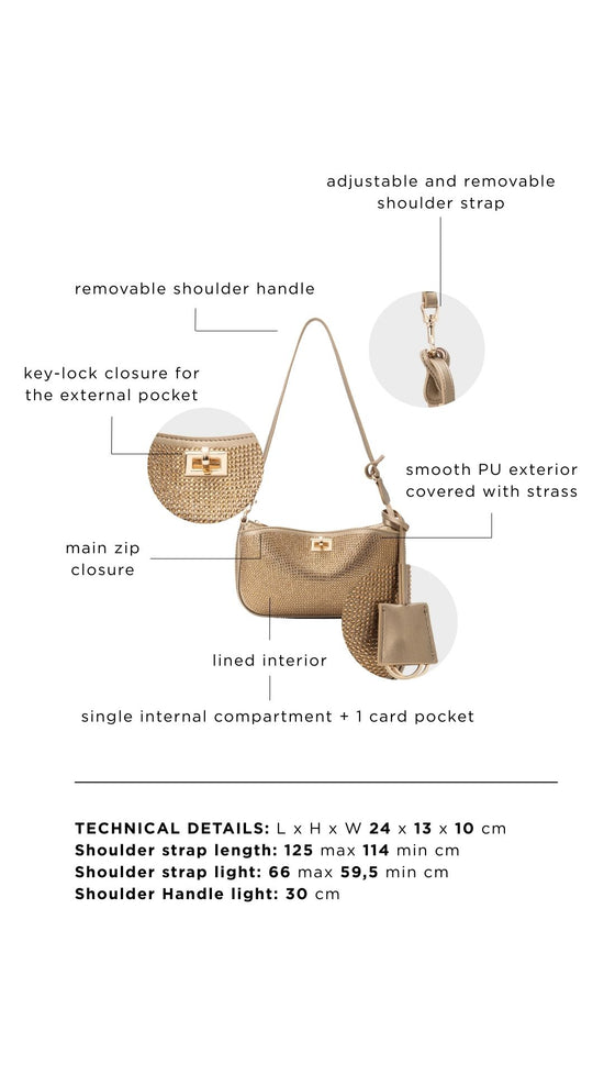 Borsa a spalla TIARA - GOLD