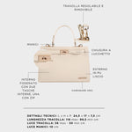 Borsa a mano PARIS SMALL- WARM WHITE