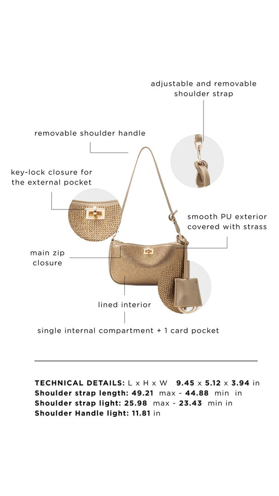 Borsa a spalla TIARA - GOLD