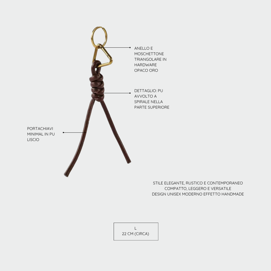 Keychain MEGAN - BROWN CAPPUCCINO