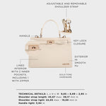 Borsa a mano PARIS SMALL- WARM WHITE