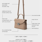 LESLIE Hand Bag - TAUPE