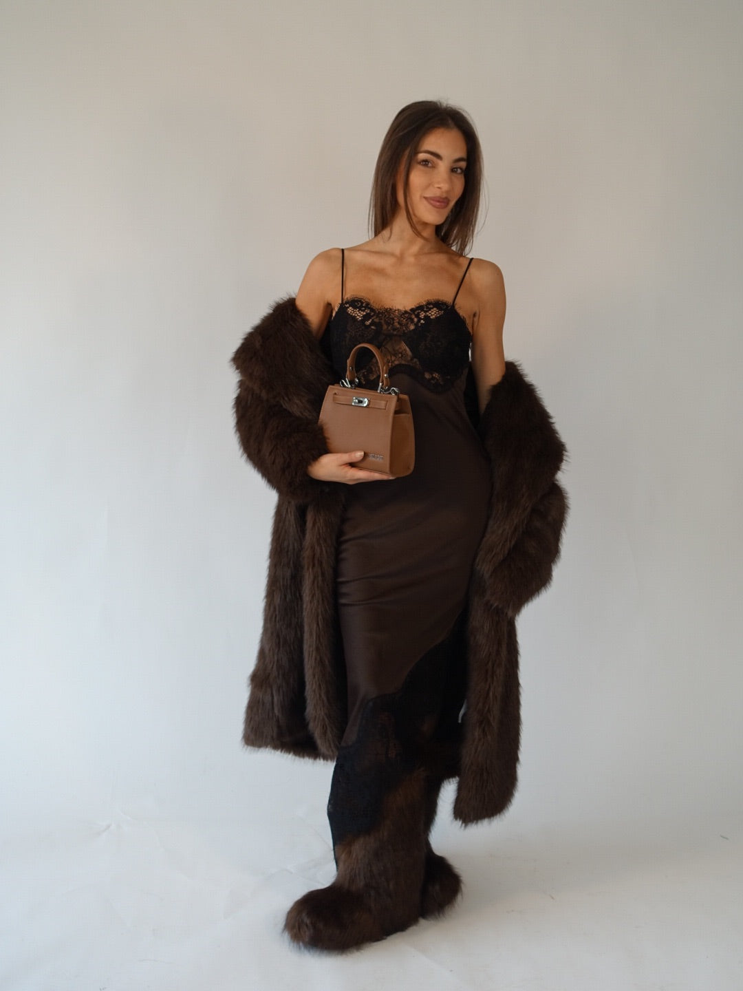 Borsa a mano PARIS MINI - MOCHA MIST