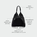 BREEZE Straw Bag - BLACK