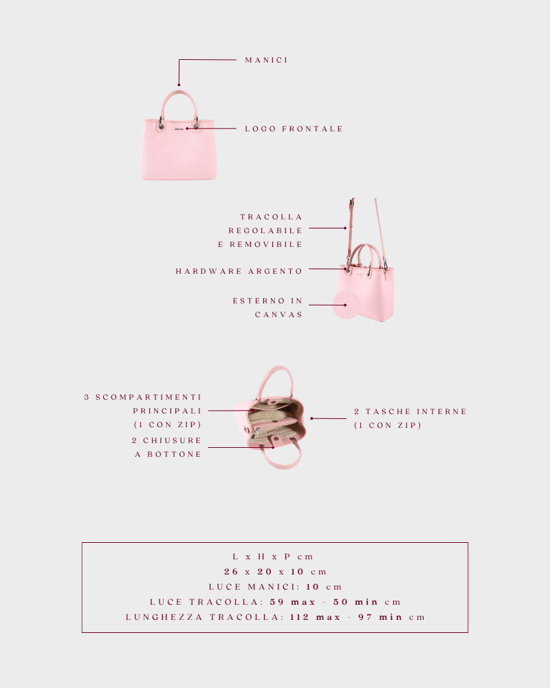 Bolso de mano MARGOT BIG 30.05 LE - PIGGY PINK - PREVENTA