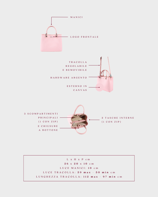 Borsa a mano MARGOT BIG 30.05 LE - PIGGY PINK - PREVENDITA
