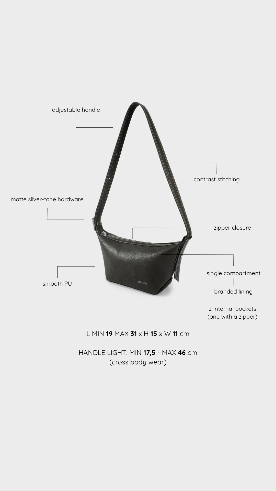 Borsa a spalla DANI- GREEN