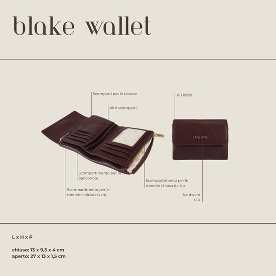 Billetera BLAKE WALLET - VINO