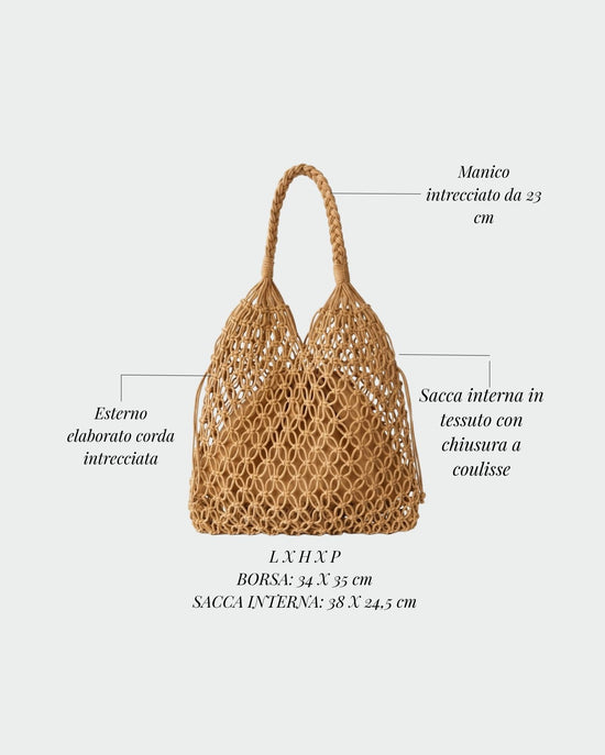 BREEZE Straw Bag - SAND