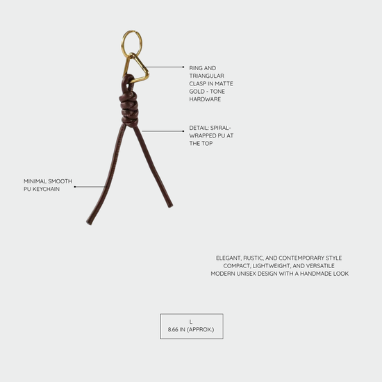 Keychain MEGAN - BROWN CAPPUCCINO