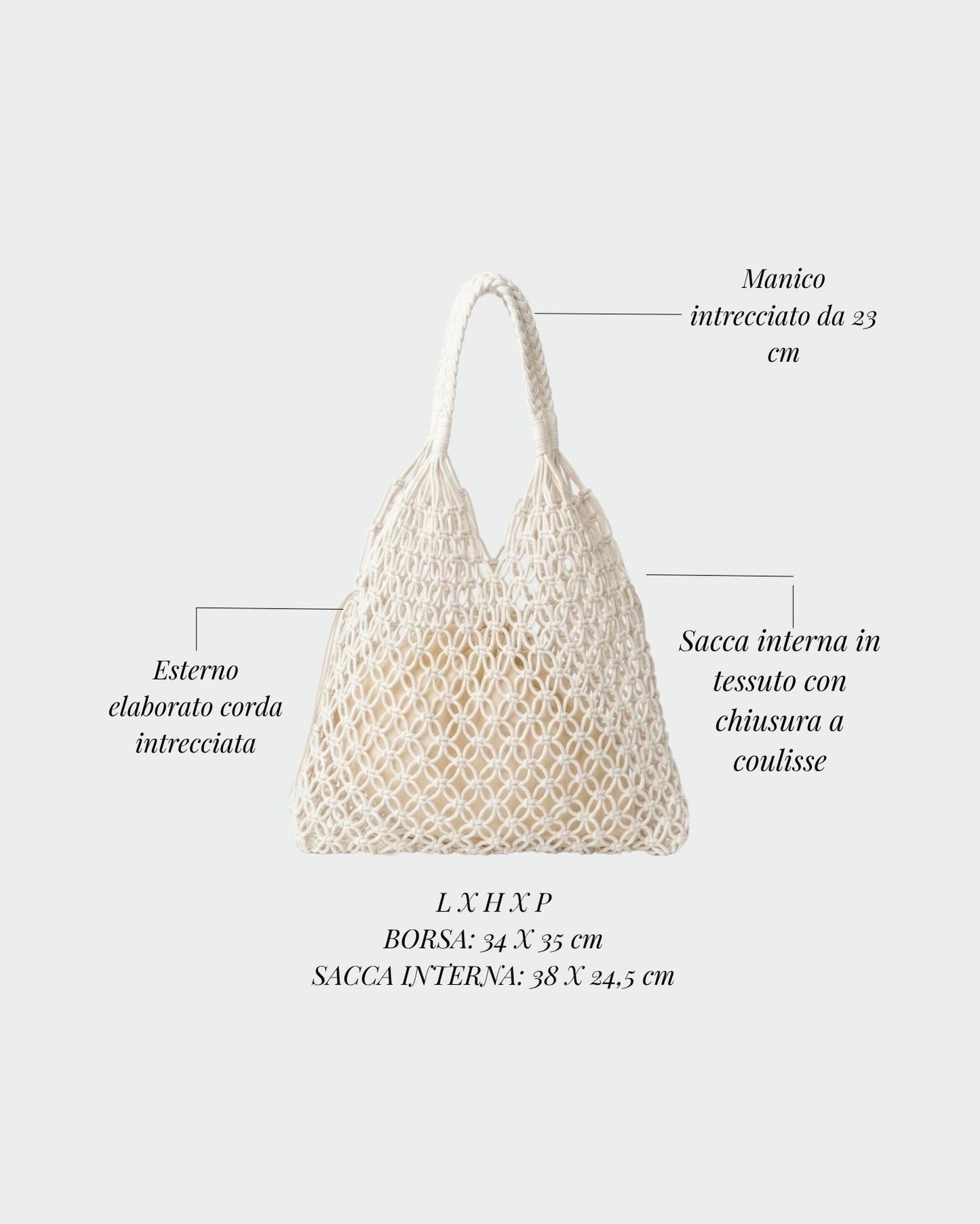 BREEZE Straw Bag - WHITE