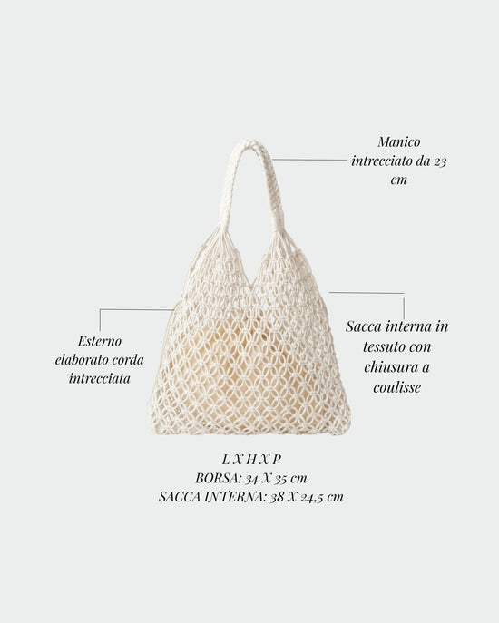 BREEZE Straw Bag - WHITE