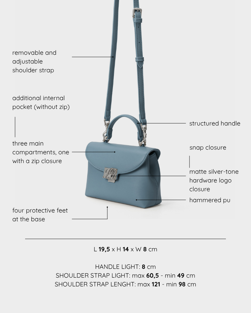 LESLIE Handbag - BLUE JEANS