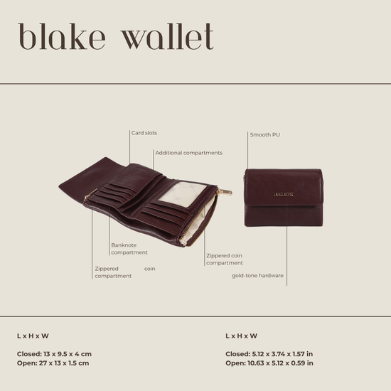 Billetera BLAKE WALLET - VINO