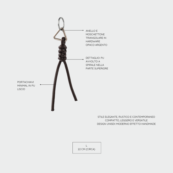Keyring MEGAN - DARK BROWN ESPRESSO