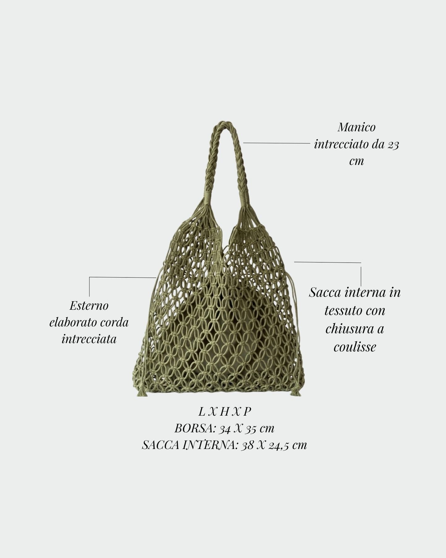 BREEZE Straw Bag - GREEN